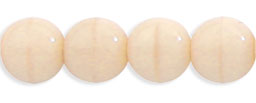 Round Beads 6mm : Opaque Lt Beige