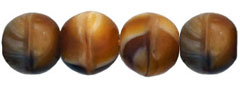 Round Beads 6mm : Milky Caramel