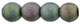 Round Beads 6mm : Matte - Iris - Green