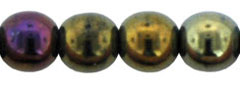 Round Beads 6mm : Iris - Brown