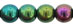 Round Beads 6mm : Iris - Green