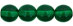 Round Beads 6mm : Green Emerald