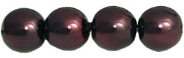 Pearl Coat - Round 6mm : Pearl - Plum