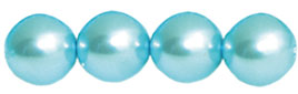 Pearl Coat - Round 6mm : Pearl - Aqua