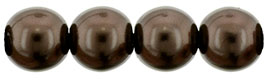 Pearl Coat - Round 6mm : Pearl - Chocolate