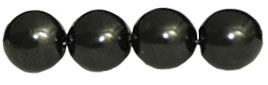 Pearl Coat - Round 6mm : Pearl - Black