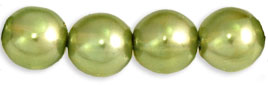 Pearl Lights - Round 6mm : Pearl Lights - Lt Olive