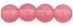 Round Beads 6mm : Milky Pink