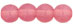 Round Beads 6mm : Milky Pink