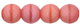 Round Beads 6mm : Coral Pink