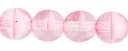 Round Beads 6mm : Crystal/Lt Pink