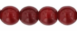 Round Beads 6mm : Oxblood