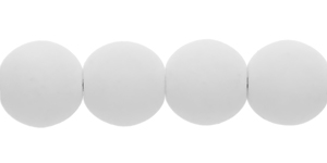 Round Beads 6mm : Bondeli White