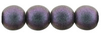 Round Beads 6mm : Polychrome - Orchid Aqua