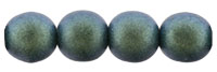 Round Beads 6mm : Polychrome - Aqua Teal
