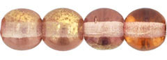 Round Beads 6mm : Gold - Rosaline