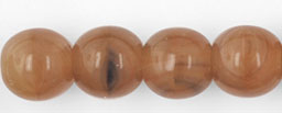 Round Beads 6mm : HurriCane Glass - Rose Taupe