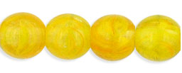 Round Beads 6mm : HurriCane Glass - Gusto