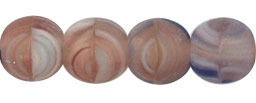 Round Beads 6mm : HurriCane Glass - Matte - Stratosphere