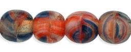 Round Beads 6mm : HurriCane Glass - Rhythm & Blues