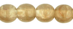 Round Beads 6mm : HurriCane Glass - Sand Storm