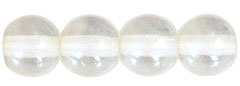 Round Beads 6mm : Luster - Crystal