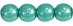 Round Beads 6mm : Luster - Turquoise