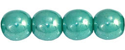 Round Beads 6mm : Luster - Turquoise