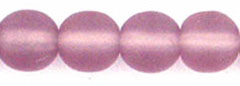 Round Beads 6mm : Matte - Lt Amethyst