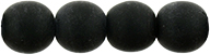 Round Beads 6mm : Matte - Jet