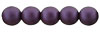 Glass Pearls 6mm : Matte - Purple Velvet