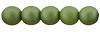 Glass Pearls 6mm : Matte - Olive