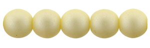 Glass Pearls 6mm : Matte - Cream