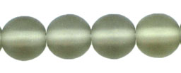 Round Beads 6mm : Matte - Black Diamond