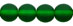 Round Beads 6mm : Matte - Green Emerald