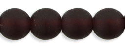 Round Beads 6mm : Matte - Garnet