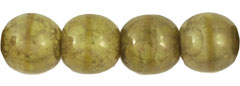 Round Beads 6mm : Yellow Coral - Moon Dust