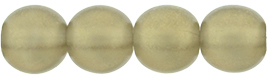 Round Beads 6mm : Sueded Gold Black Diamond