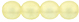 Round Beads 6mm : Sueded Gold Jonquil