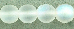 Round Beads 6mm : Matte - Crystal AB
