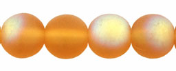 Round Beads 6mm : Matte - Med Topaz AB