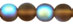 Round Beads 6mm : Matte - Smoky Topaz AB