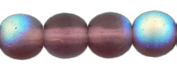 Round Beads 6mm : Matte - Amethyst AB