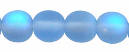 Round Beads 6mm : Matte - Lt Sapphire AB