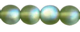 Round Beads 6mm : Matte - Olivine AB