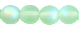 Round Beads 6mm : Matte - Peridot AB