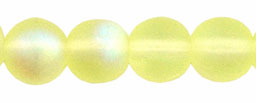 Round Beads 6mm : Matte - Jonquil AB