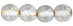 Round Beads 6mm : Crystal - Silver-Lined