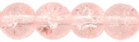 Round Crackle Beads 6mm : Rosaline