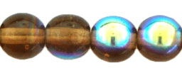 Round Beads 6mm : Smoky Topaz AB